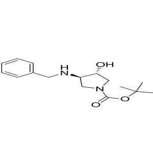 trans-tert-butyl 3-(benzylamino)-4-hydroxypyrrolidine-1-carboxylate CAS:138026-89-8