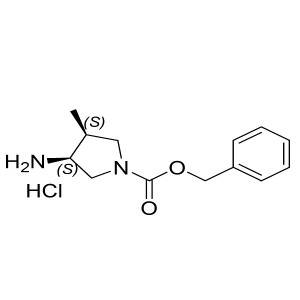 (3S,4S)-benzyl 3-amino-4-methylpyrrolidine-1-carboxylate hydrochloride CAS:1400580-20-2