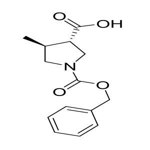(trans)-1-(benzyloxycarbonyl)-4-methylpyrrolidine-3-carboxylic acid CAS:1402666-47-1