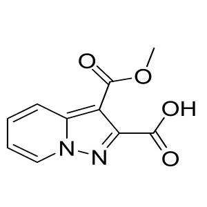 3-(methoxycarbonyl)H-pyrazolo[1,5-a]pyridine-2-carboxylic acid CAS:1476799-51-5
