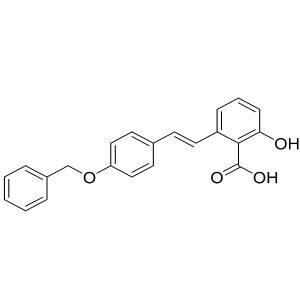 2-(4-(benzyloxy)styryl)-6-hydroxybenzoic acid CAS:148324-47-4