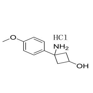 3-amino-3-(4-methoxyphenyl)cyclobutanol hydrochloride