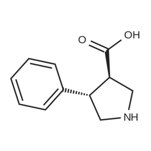 (3R,4S)-4-Phenylpyrrolidine-3-carboxylic acid hydrochloride CAS:1260601-81-7