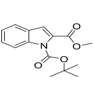 1-tert-butyl 2-methyl 1H-indole-1,2-dicarboxylate CAS:163229-48-9