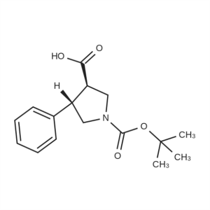 (3R,4S)-1-(Tert-butoxycarbonyl)-4-phenylpyrrolidine-3-carboxylicacid CAS:956101-09-0