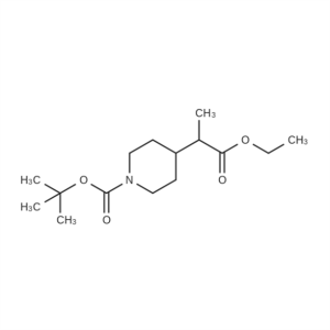 tert-butyl 4-(1-ethoxy-1-oxopropan-2-yl)piperidine-1-carboxylate CAS:141060-29-9