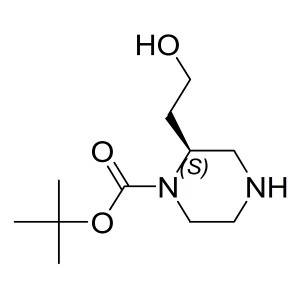 (S)-tert-butyl 2-(2-hydroxyethyl)piperazine-1-carboxylate CAS:169448-17-3