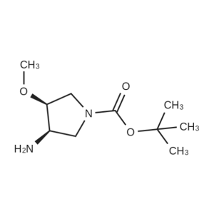 (3R,4S)-3-Amino-4-methoxy-pyrrolidine-1-carboxylic acid tert-butyl ester CAS:148260-94-0