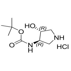 tert-butyl (3R,4R)-4-hydroxypyrrolidin-3-ylcarbamate hydrochloride CAS:1820575-70-9