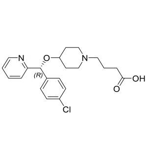 (R)-4-(4-((4-chlorophenyl)(pyridin-2-yl)methoxy)piperidin-1-yl)butanoic acid CAS:190730-41-7