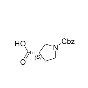 (S)-1-(benzyloxycarbonyl)pyrrolidine-3-carboxylic acid CAS:192214-00-9