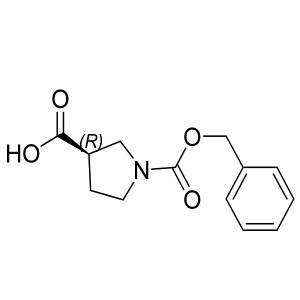 (R)-1-(benzyloxycarbonyl)pyrrolidine-3-carboxylic acid CAS:192214-06-5