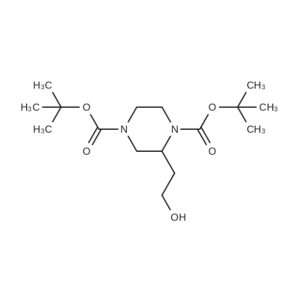 di-tert-butyl 2-(2-hydroxyethyl)piperazine-1,4-dicarboxylate CAS:259808-71-4