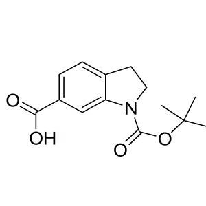 1-(tert-butoxycarbonyl)indoline-6-carboxylic acid CAS:208772-41-2