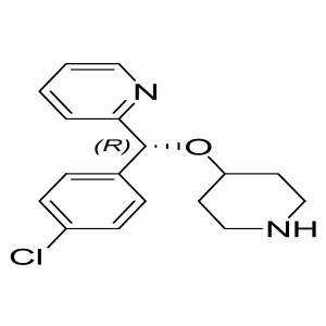 (R)-2-((4-chlorophenyl)(piperidin-4-yloxy)methyl)pyridine  CAS:210095-55-9