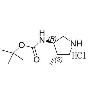 tert-butyl (3R,4S)-4-methylpyrrolidin-3-ylcarbamate hydrochloride CAS:2173637-27-7