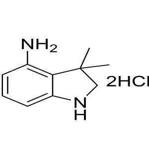 3,3-dimethylindolin-4-amine dihydrochloride CAS:2383549-39-9