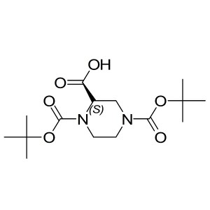 (S)-1,4-N-Diboc-2-piperazine-2-carboxylic acid CAS:788799-69-9