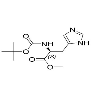 methyl (2S)-3-(1H-imidazol-5-yl)-2-[(2-methylpropan-2-yl)oxycarbonylamino]propanoate CAS:2488-14-4