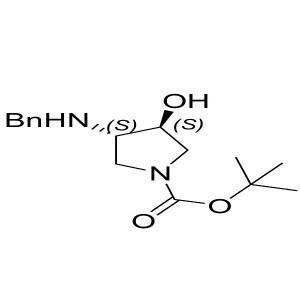 (3S,4S)-tert-butyl 3-(benzylamino)-4-hydroxypyrrolidine-1-carboxylate CAS:252574-03-1