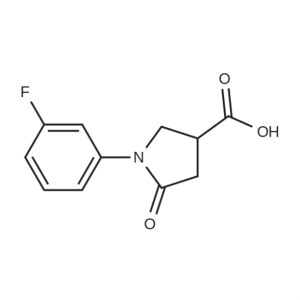 1-(3-Fluorophenyl)-5-oxopyrrolidine-3-carboxylicacid CAS:566154-63-0