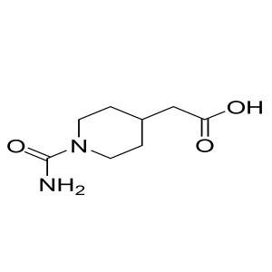 2-(1-carbamoylpiperidin-4-yl)acetic acid CAS:279236-52-1