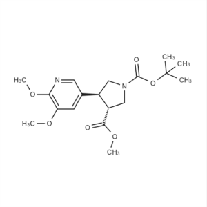 trans-1-tert-butyl 3-methyl 4-(4-cyanophenyl)pyrrolidine-1,3-dicarboxylate