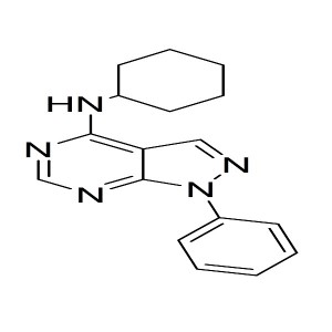N-cyclohexyl-1-phenyl-1H-pyrazolo[3,4-d]pyrimidin-4-amine CAS:313225-39-7