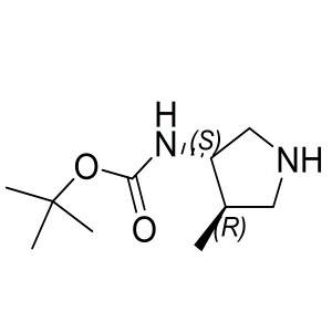 tert-butyl (3S,4R)-4-methylpyrrolidin-3-ylcarbamate CAS:319906-53-1