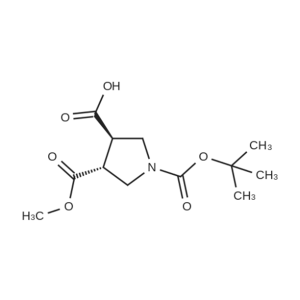 trans-1-(tert-butoxycarbonyl)-4-(methoxycarbonyl)pyrrolidine-3-carboxylic acid CAS:1903426-35-6