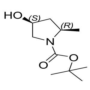 (2R,4S)-tert-butyl 4-hydroxy-2-methylpyrrolidine-1-carboxylate CAS:348165-62-8