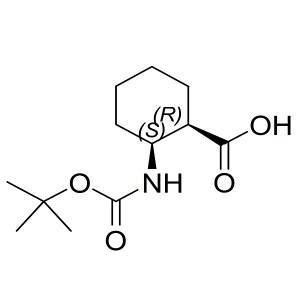(1R,2S)-2-(tert-butoxycarbonyl)cyclohexanecarboxylic acid CAS:352356-38-8
