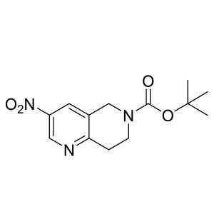 tert-butyl 3-nitro-7,8-dihydro-1,6-naphthyridine-6(5H)-carboxylate CAS:355818-98-3