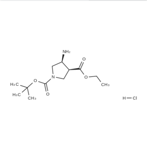Cis-1-tert-butyl 3-ethyl 4-aminopyrrolidine-1,3-dicarboxylate hydrochloride CAS:1233501-65-9