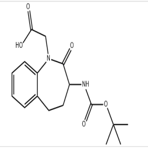 2-(3-((tert-Butoxycarbonyl)amino)-2-oxo-2,3,4,5-tetrahydro-1H-benzo[b]azepin-1-yl)acetic acid CAS:103105-97-1