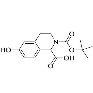 2-(tert-butoxycarbonyl)-6-hydroxy-1,2,3,4-tetrahydroisoquinoline-1-carboxylic acid CAS:362492-00-0