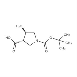 (3R,4R)-1-(tert-Butoxycarbonyl)-4-methylpyrrolidine-3-carboxylic acid CAS:1119512-35-4