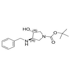 (3R,4R)-tert-butyl 3-(benzylamino)-4-hydroxypyrrolidine-1-carboxylate CAS:429673-83-6