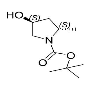 (2S,4S)-tert-butyl 4-hydroxy-2-methylpyrrolidine-1-carboxylate CAS:477293-60-0