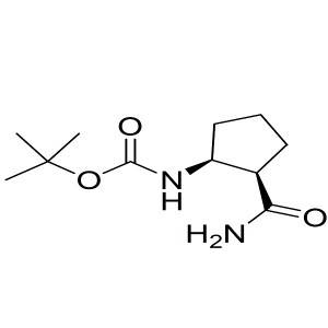 Cis-tert-butyl-2-carbamoylcyclopentylcarbamate CAS:494209-36-8