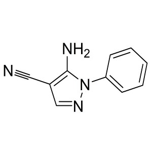5-amino-1-phenyl-1H-pyrazole-4-carbonitrile CAS:5334-43-0