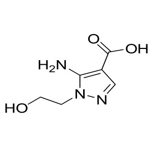 5-amino-1-(2-hydroxyethyl)-1H-pyrazole-4-carboxylic acid CAS:58046-50-7