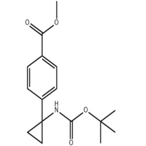 methyl 4-(1-((tert-butoxycarbonyl)amino)cyclopropyl)benzoate CAS:1338243-88-1
