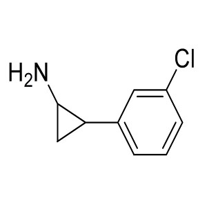 2-(3-chlorophenyl) cyclopropanamine CAS:61114-40-7