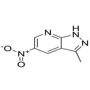 3-methyl-5-nitro-1H-pyrazolo[3,4-b]pyridine CAS:62908-83-2