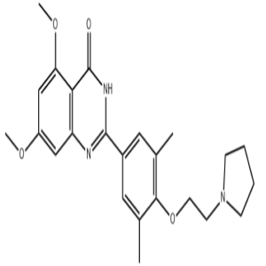 2-(3,5-Dimethyl-4-(2-(pyrrolidin-1-yl)ethoxy)phenyl)-5,7-dimethoxyquinazolin-4(3H)-one CAS:1044871-04-6