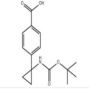4-(1-{[(tert-butoxy)carbonyl]amino}cyclopropyl)benzoic acid CAS:1256336-73-8
