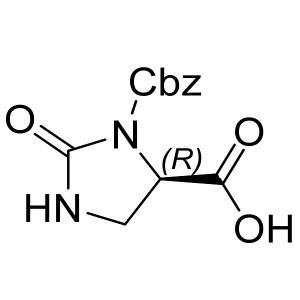 (R)-3-(benzyloxycarbonyl)-2-oxoimidazolidine-4-carboxylic acid CAS:634614-25-8