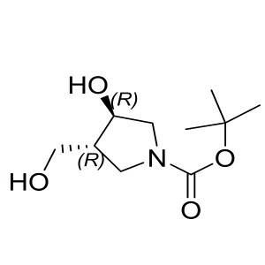 (3R,4R)-tert-butyl 3-hydroxy-4-(hydroxymethyl)pyrrolidine-1-carboxylate CAS:635319-09-4