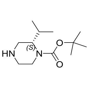 (S)-tert-butyl 2-isopropylpiperazine-1-carboxylate CAS:674792-05-3